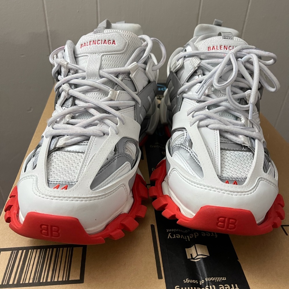 Balenciagas track trainers